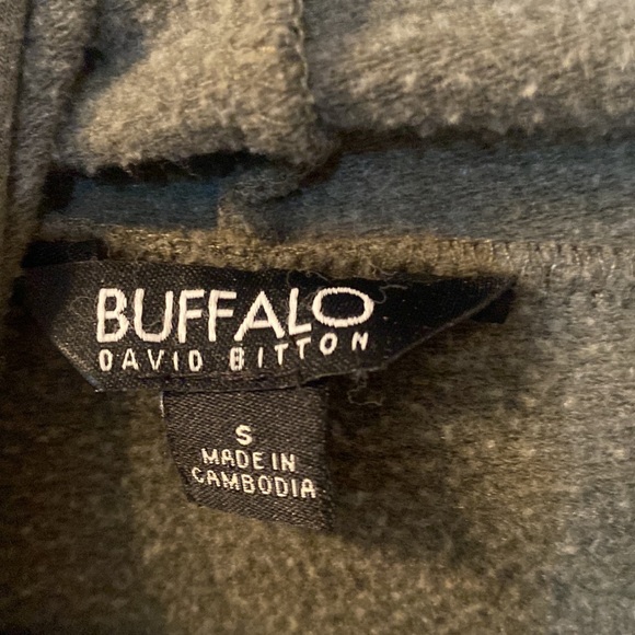 Buffalo David Bitton green pullover hoodie size small - Picture 2 of 4